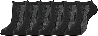 PUMA Men's 6-Pack Low Cut Socks, Charcoal/Black, 10-13 US