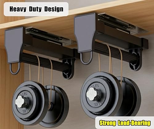 Miniatura 4 de Alise Perchero extraíble para armario, barra ajustable y resistente para ropa de armario, barra para ropa de pantalones, cajones y pantalones,