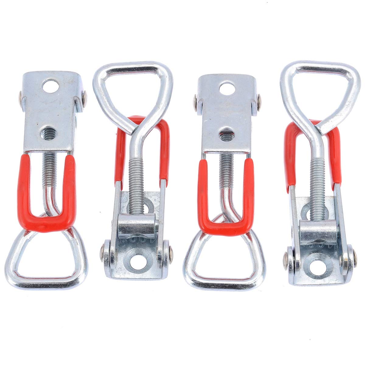 SHALLEZSOU Key Hasp Lock 4Pcs Toggle Latch Hasp Adjustable Cabinet Boxes Lever Handle Clamp Catch Lock