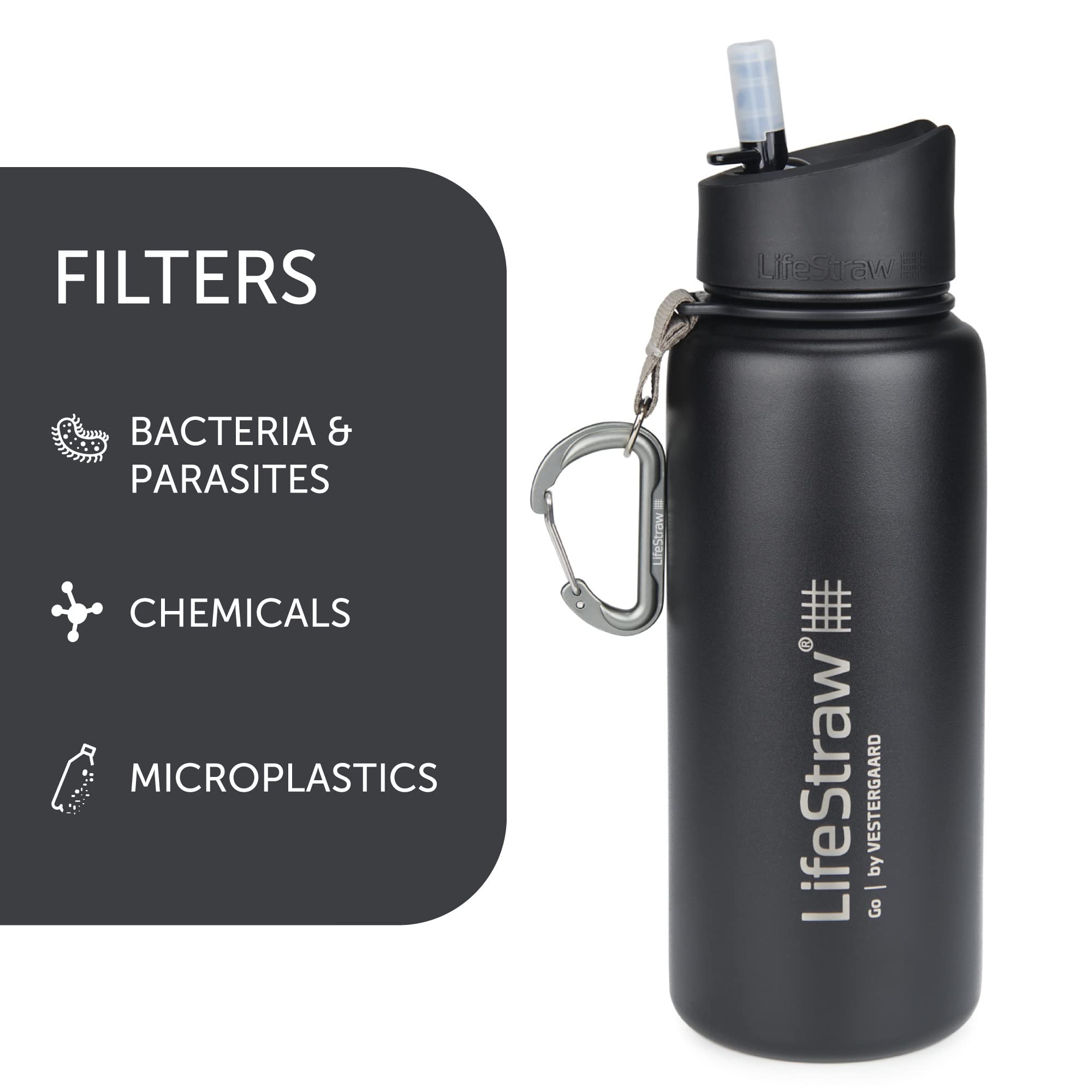 LifeStraw Go Stainless Steel (Black)
