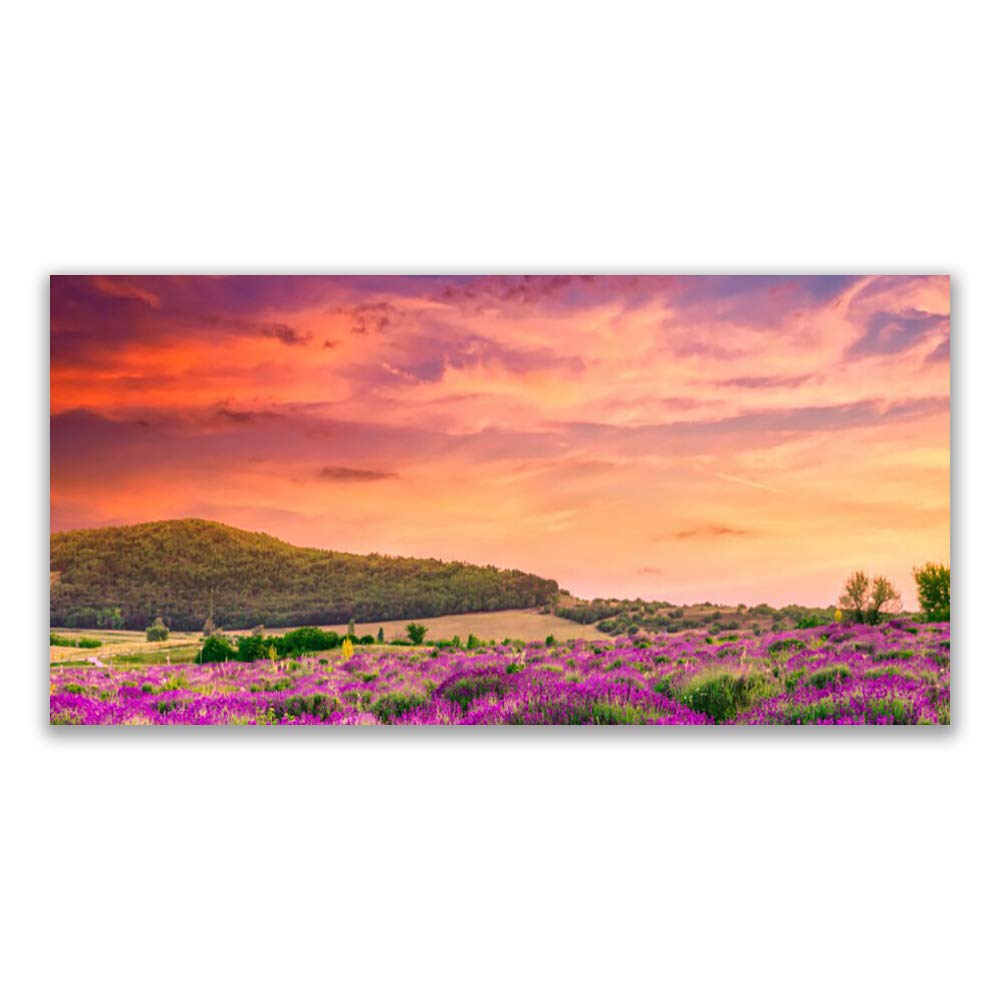 Tableau en Verre Trempé 120x60cm Tulup - Décoration Murale Premium Meadow