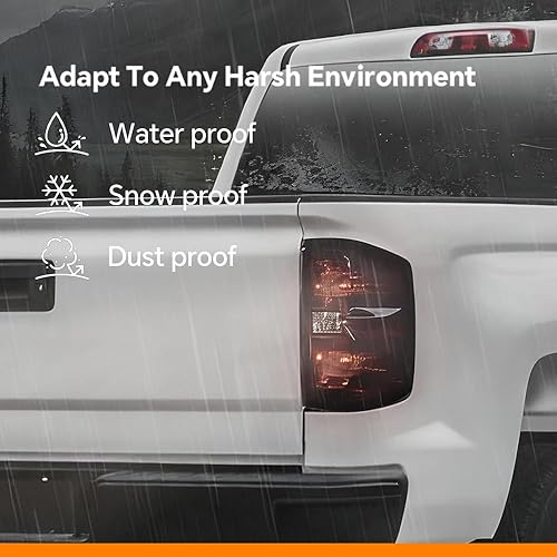 Miniatura 3 de G-PLUS Luces traseras con arnés de cableado compatibles con Chevy Silverado 2003-2006 Luces traseras izquierda y pasajero derecha con barra de luz