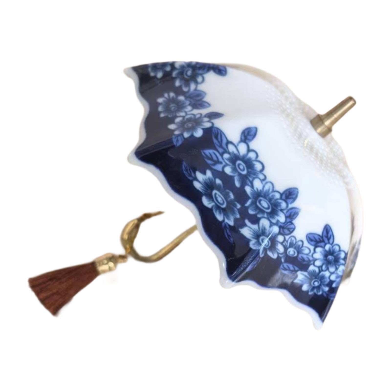 Ceramic Tea Strainer Umbrella Shape Tea Infuser for Tea Room Tabletop Office Style A-image-48