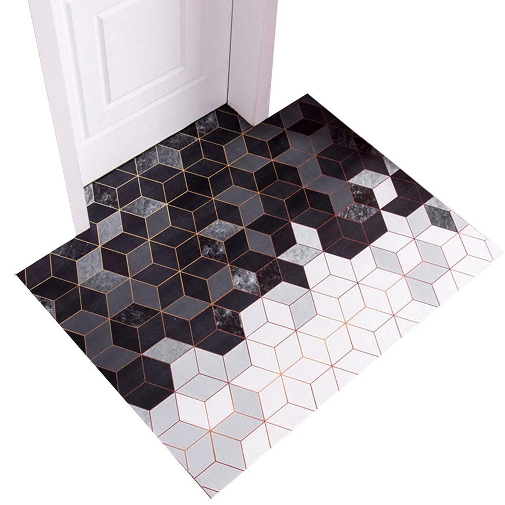Coussin de pied lavable pour accueil maison tapis de porte entrée antidérapant et étanche