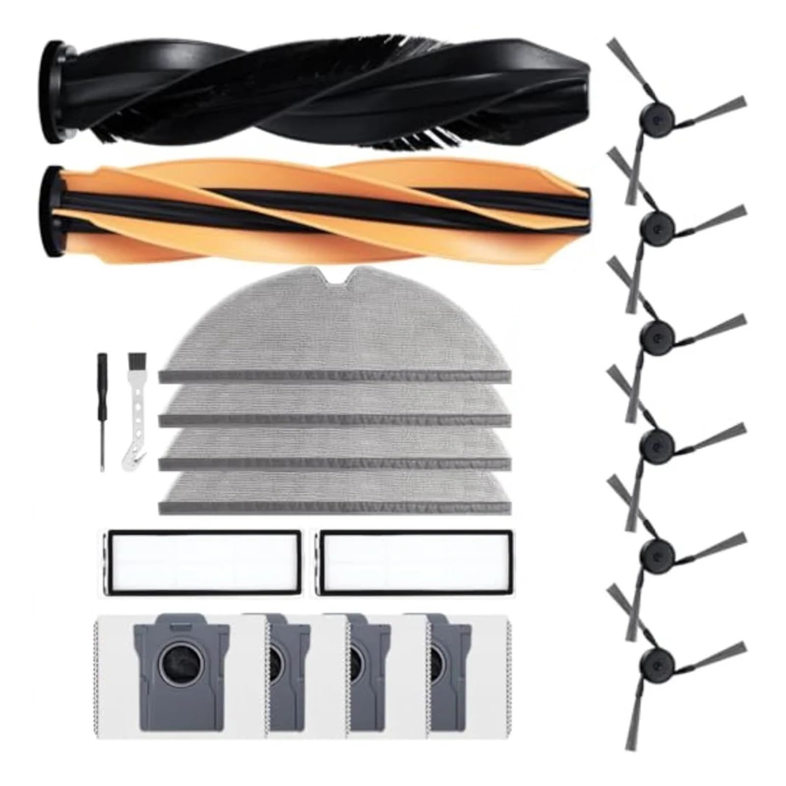 Compatibile con DREAME, D20 Plus Spazzole Filtri Panni Sacchetti Kit