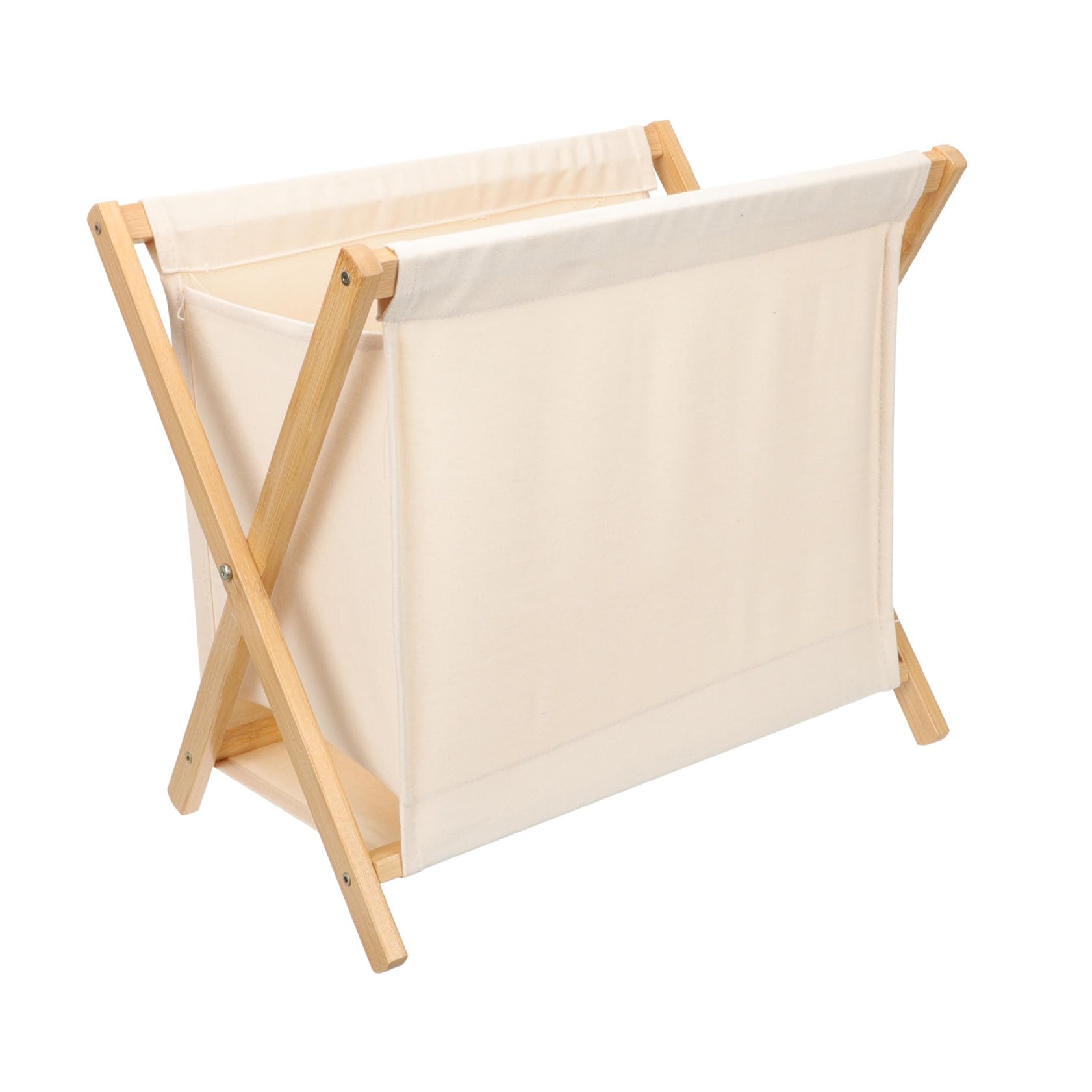 Kinder Wäscheaufbewahrungskorb Faltbar aus Stoff, Beige, Klein