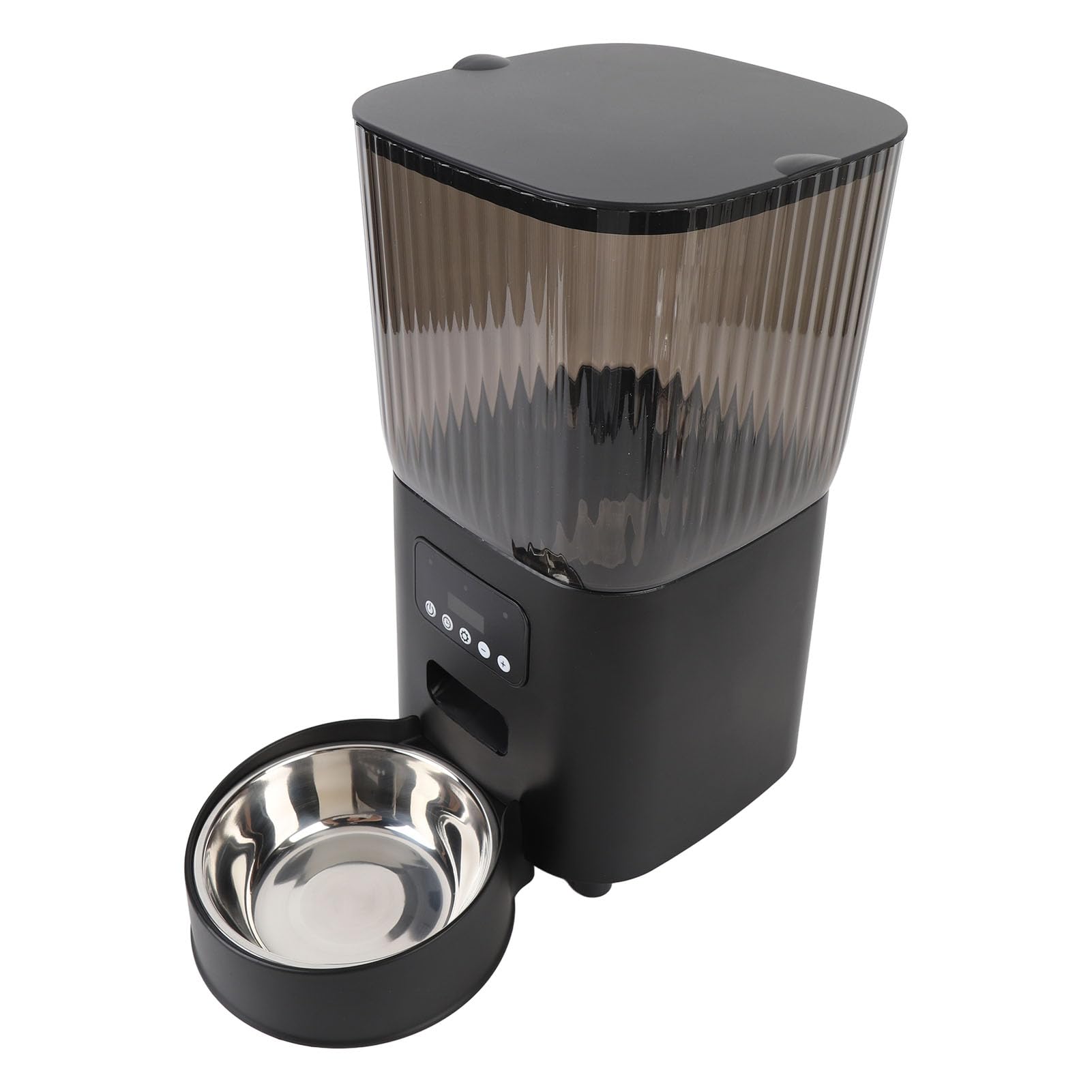 Alimentatore automatico per gatti, distributore automatico di cibo per animali con timer e controllo tramite pulsante, alimentatore programmabile per gatti e piccoli cani, uso in i (Ciotola singola)