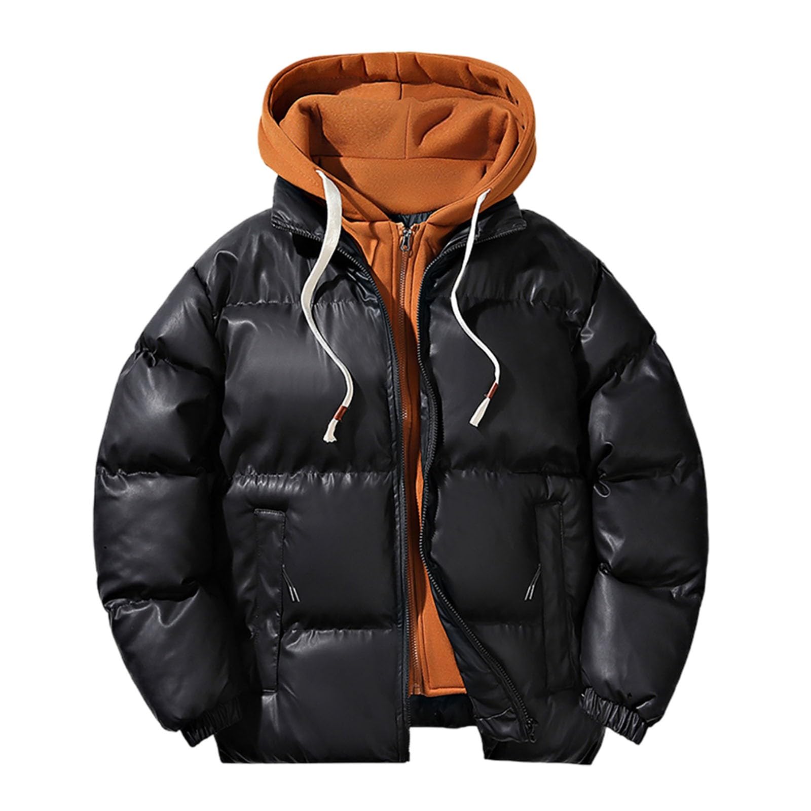 Giubbotti Invernali Uomo, Giacca Piumino Uomo Giubbino Giacchetto Uomo Giubbini Giubbotti Invernali Caldo Antivento Jacket Parka Caldo Casual con Multi-Tasche Calda Cappuccio Giacca Imbottita Uomo
