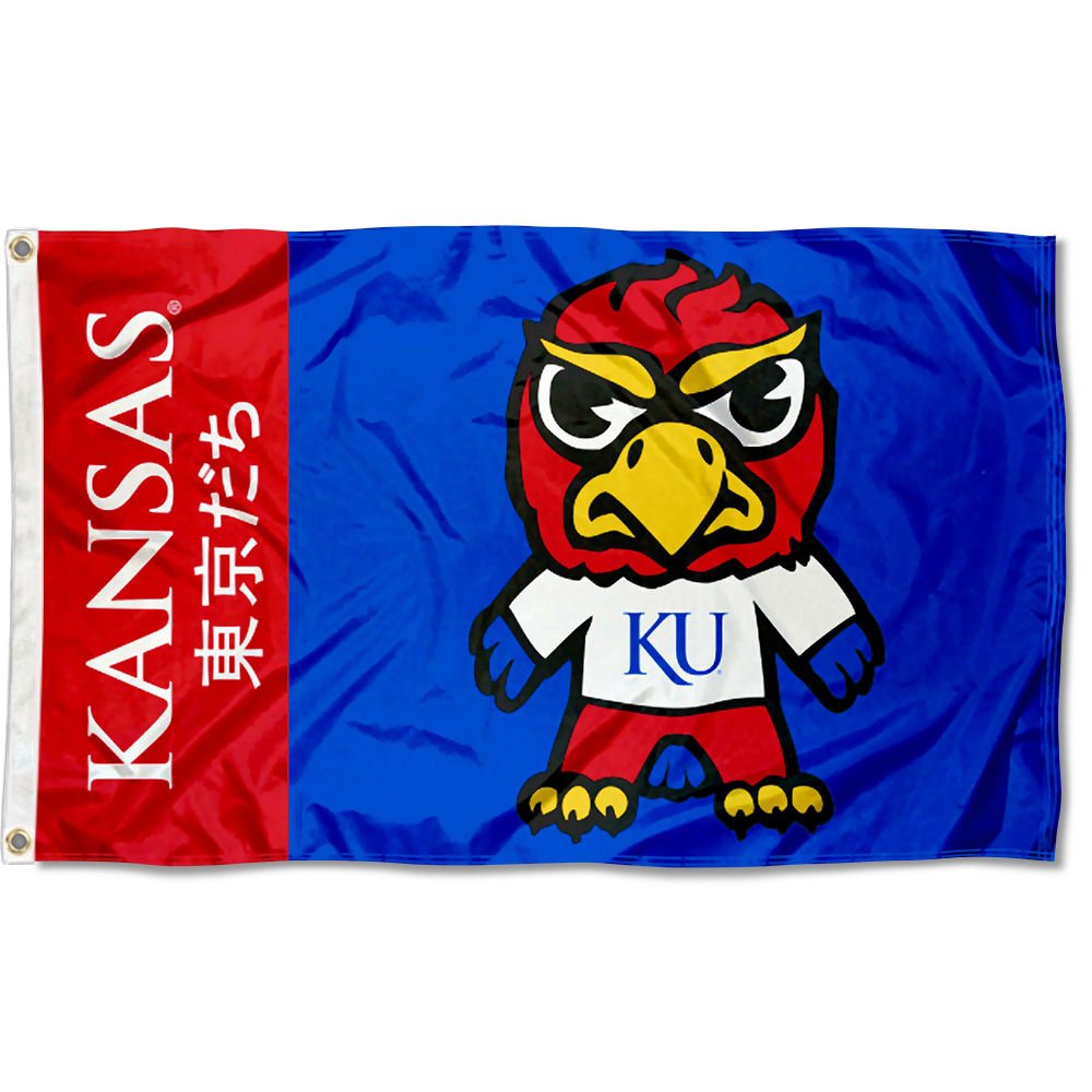 カンザス大学　ジェイホークス　バスケットボール　マスコット　キャラクター カンザス大学 ジェイホークス バスケットボール マスコット キャラクター