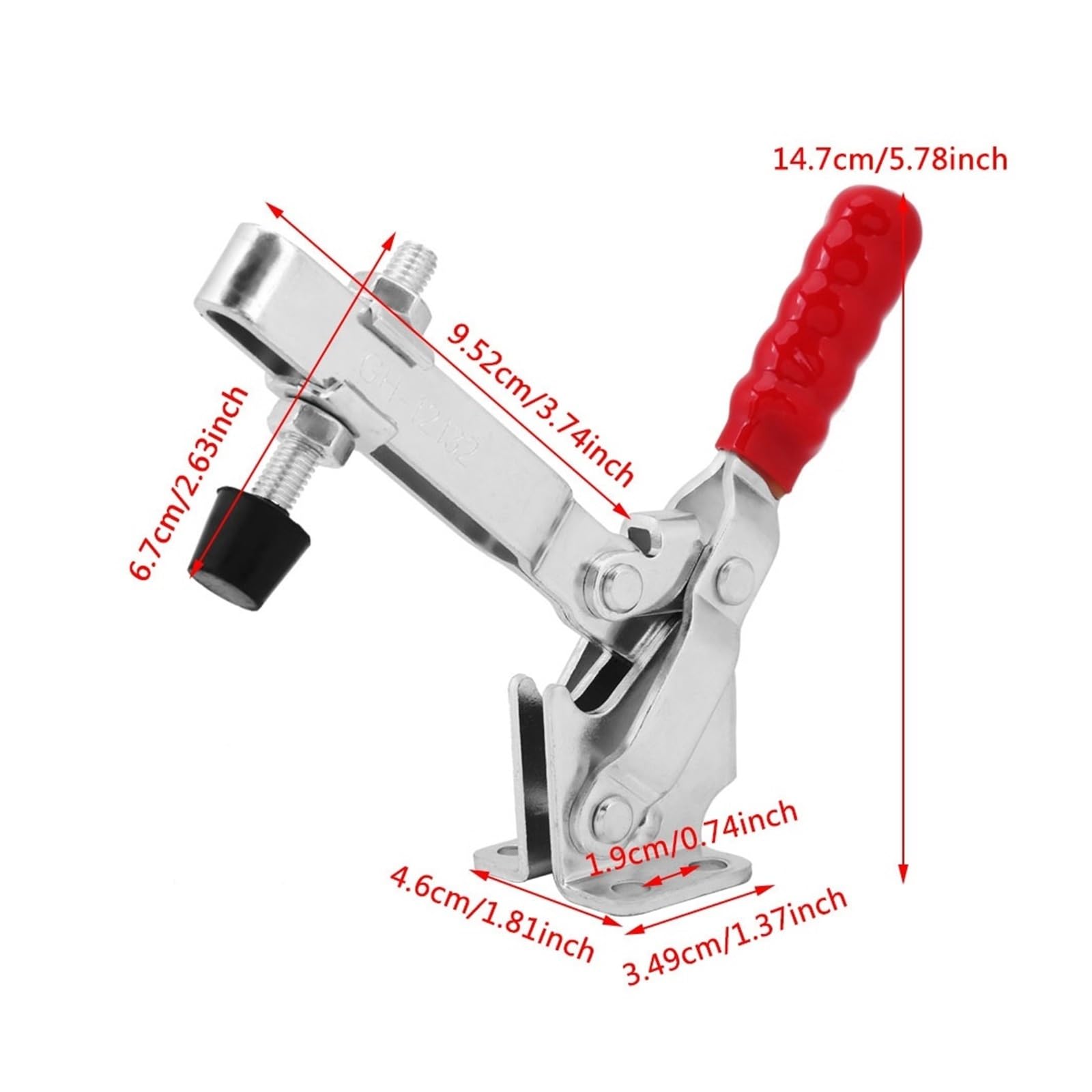 Morsetti orizzontali Morsetto a ginocchiera verticale con capacità di tenuta di 227 kg, utensile manuale a sgancio rapido