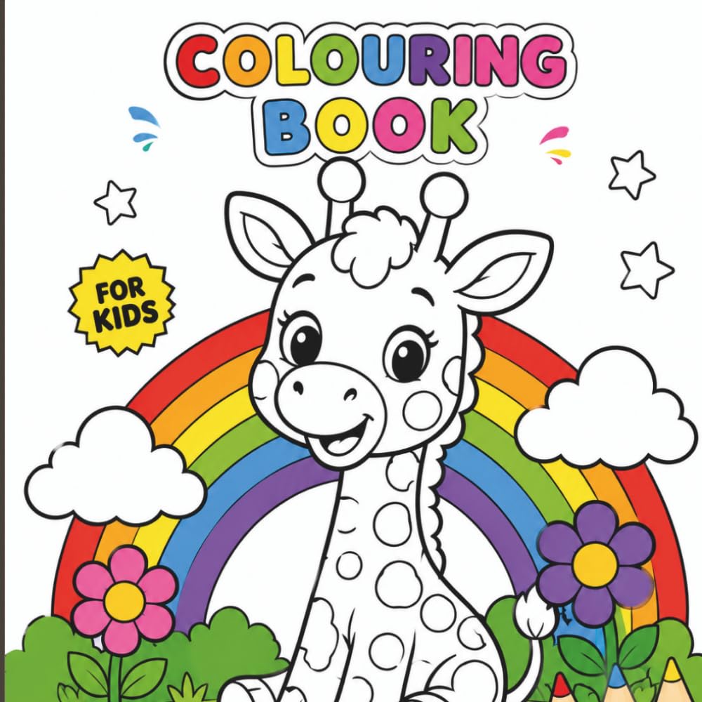 Simple Colouring Book for Kids. 50 Pages. Ideal for Age 3+. Easy and Fun: 50 Easy, Fun Colouring Pages For Kids