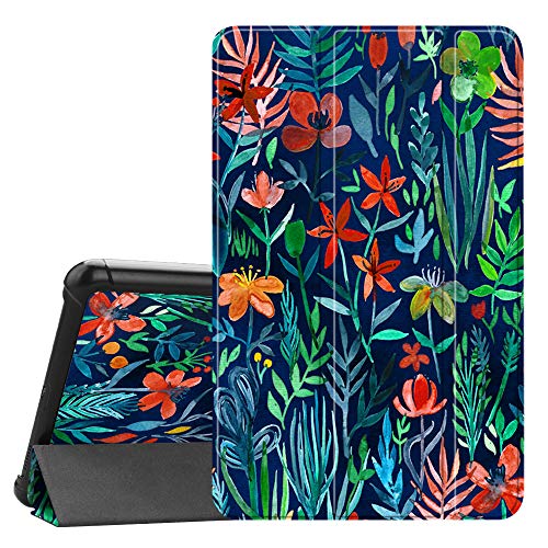 Fintie Slim Case for Samsung Galaxy Tab A 8.0 2018, Ultra Thin Lightweight Tri-Fold Stand Cover for Samsung Tab A 8.0 Inch 2018 Tablet Model SM-T387, Jungle Night