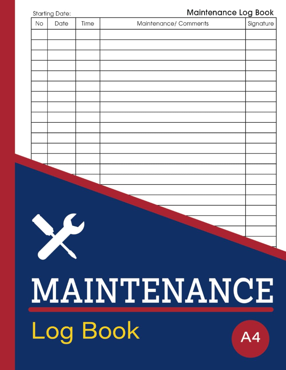 Maintenance Log Book: Suitable For Vehicles, Offices, Homes, Hospitals, Schools and Small Businesses Paperback – 14 Dec. 2023