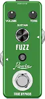 Rowin Pedal de efeito de guitarra eletrônica Fuzz analógica