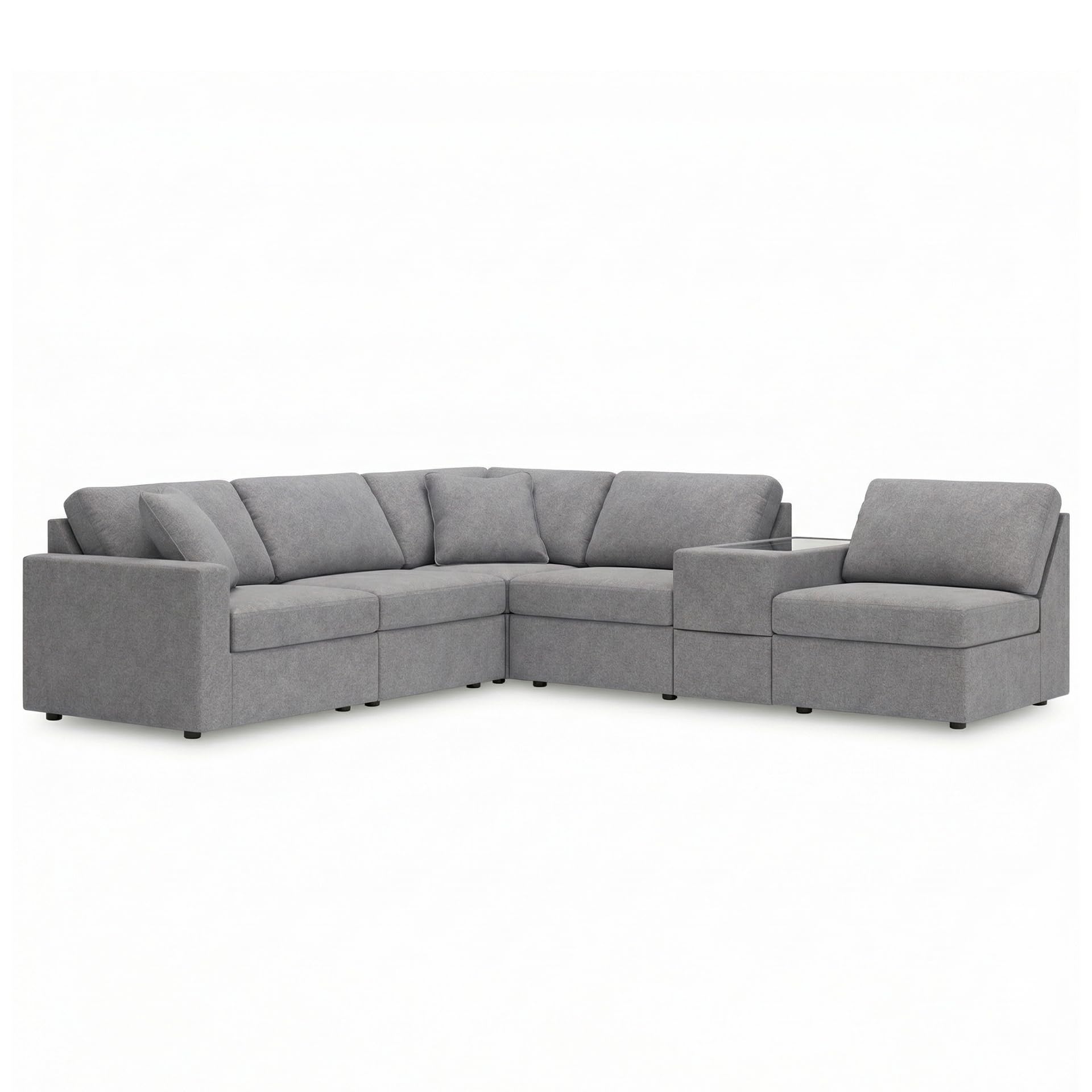 Signature Design by Ashley 6 Piece Modular Sectional Sofa with Console