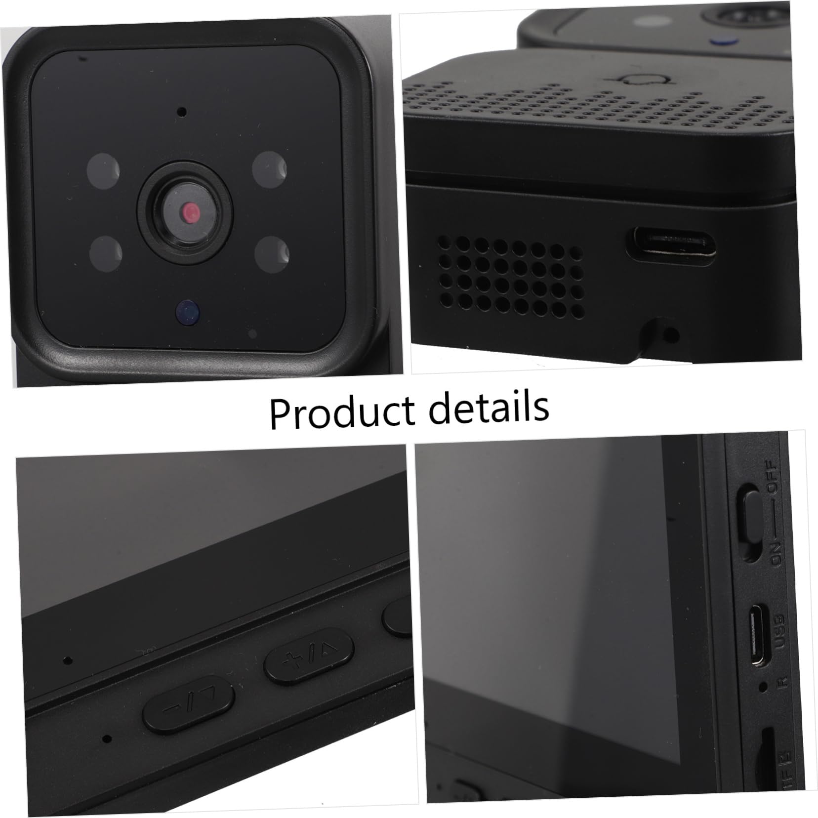 Mikikit Videocitofono con Campanello Wireless Nero con Schermo 4, 3 | Video Monitoring, Comunicazione Bidirezionale, Plastica ed Elettronica, Uso Domestico Remoto