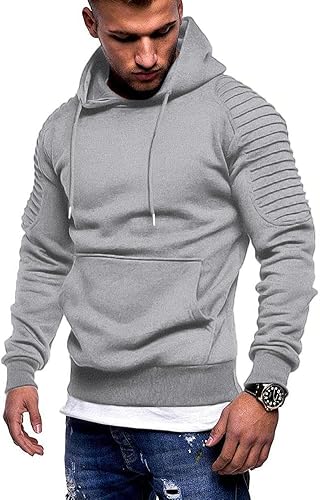 COOFANDY Herren-Workout-Hoodie, leichtes Fitnessstudio, sportliches Sweatshirt, 