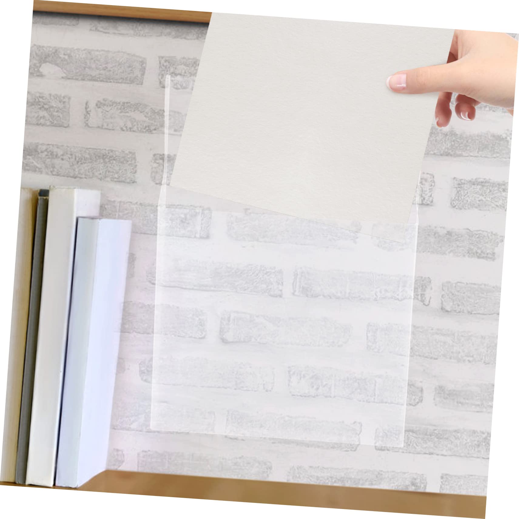 jojofuny Organizador De Archivos Colgante De Pared De Caja De Almacenamiento Para Y Revistas Diseño Práctico Y Resistente Para Oficina Y 3 Piezas*2