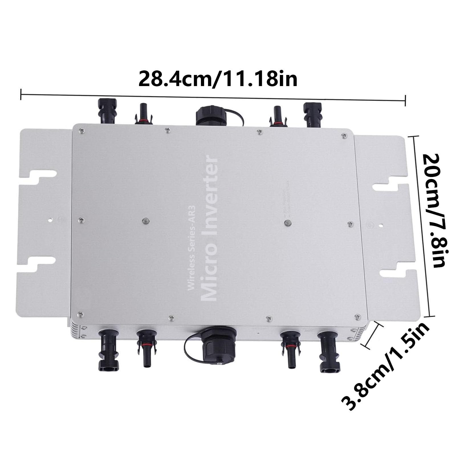 Micro Inverter per Collegamento alla Rete Solare, Onda Sinusoidale Pura MPPT per Collegamento alla Rete, Controllo App Autoraffreddamento, Inverter di Potenza