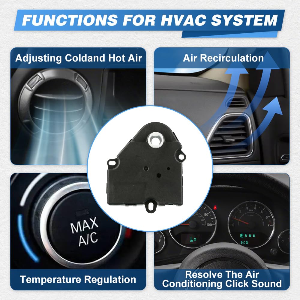 Attuatore per porta HVAC con 5 pin, compatibile con Chevrolet Sonora 2003-2006, Buick LeSabre 2000-2005, Cadillac Escalade 2003-2006, sostituisce 604111, 1572972, 16164972