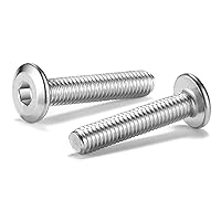 Vista 9 de M5 x 6mm 10 piezas de tornillos de cabeza plana con casquillo hexagonal, acero inoxidable 304 18-8, rosca completa, de SG TZH (con llave hexagonal)