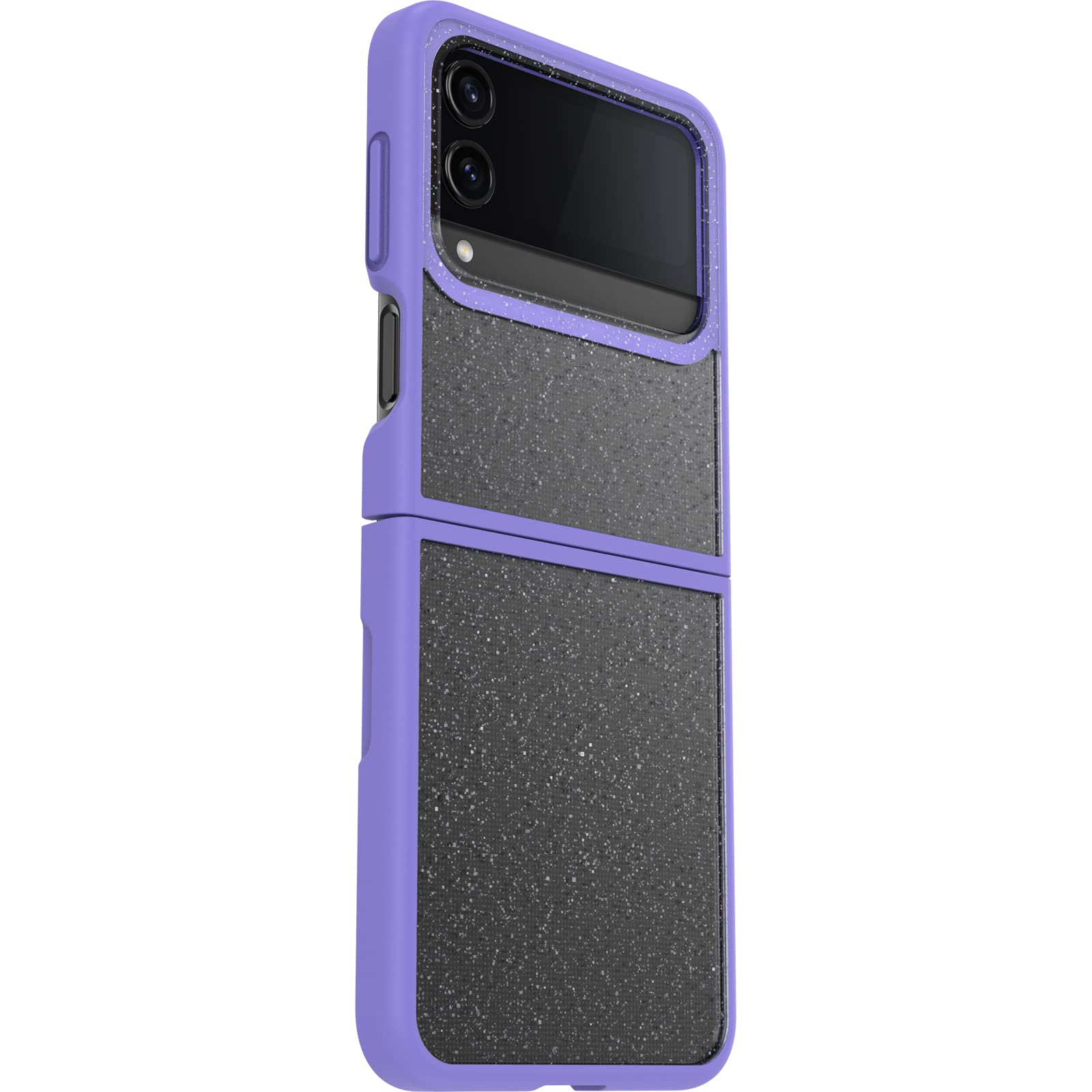 Otterbox Cover per Samsung Galaxy Z Flip4Thin Flex, resistente a shock e cadute, i n 2 pezzi, testata 2x vs norme anti caduta MIL-STD 810G, per telefoni pieghevoli, Trasparente/Viola