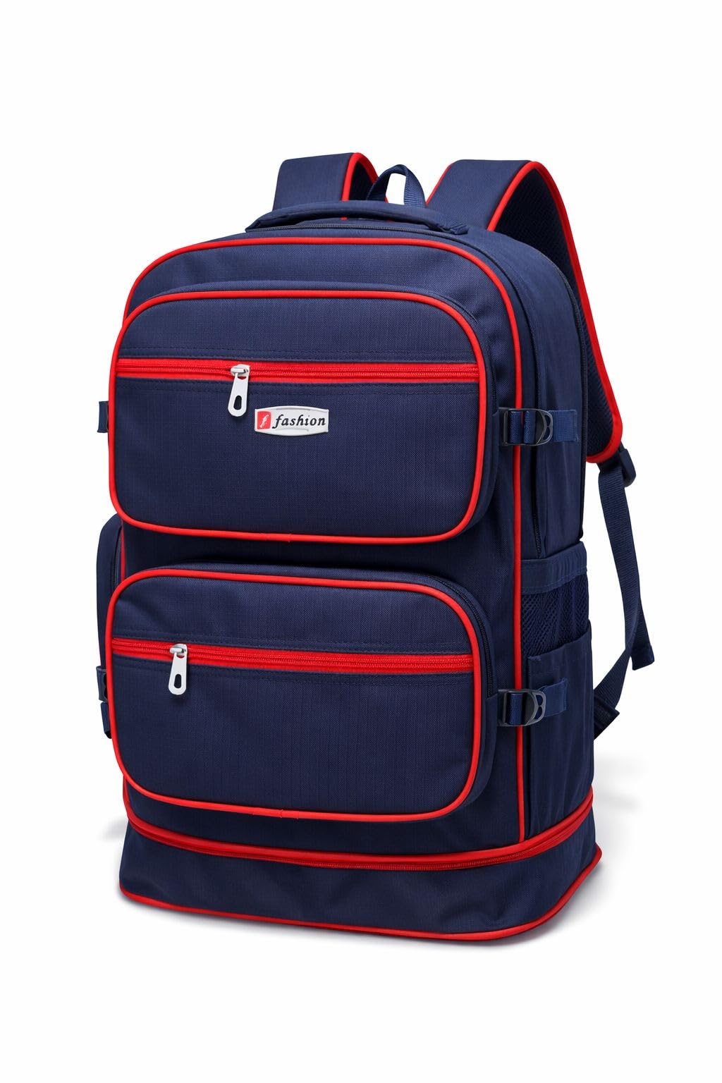 Multipurpose Foldable Travel Backpack | Expandable Storage | Lightweight Cabin Travel Bag | Strong Zippers | Ideal for Trips & Outdoor Use | Blue/Red (60 Litres)-image-20