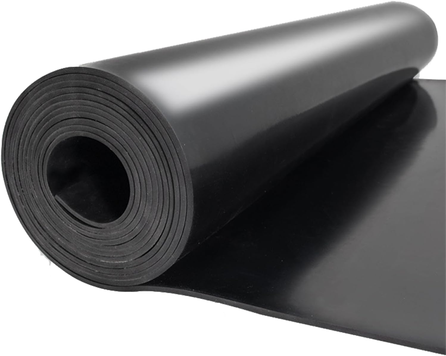 Nisorpa 3.3x9.8 ft Solid Rubber Sheet Heavy Duty Neoprene Rubber Rolls 1/8" Thick Large Sealing Rubber Roll Silicone Heatproof Oil Waterproof Rubber Mats for Garage Sound-Proof Floor DIY Gasket Shock