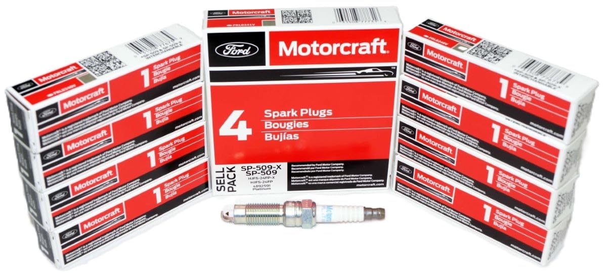 8 New Motorcraft Spark plugs SP509# HJFS24FP Ford Lincoln