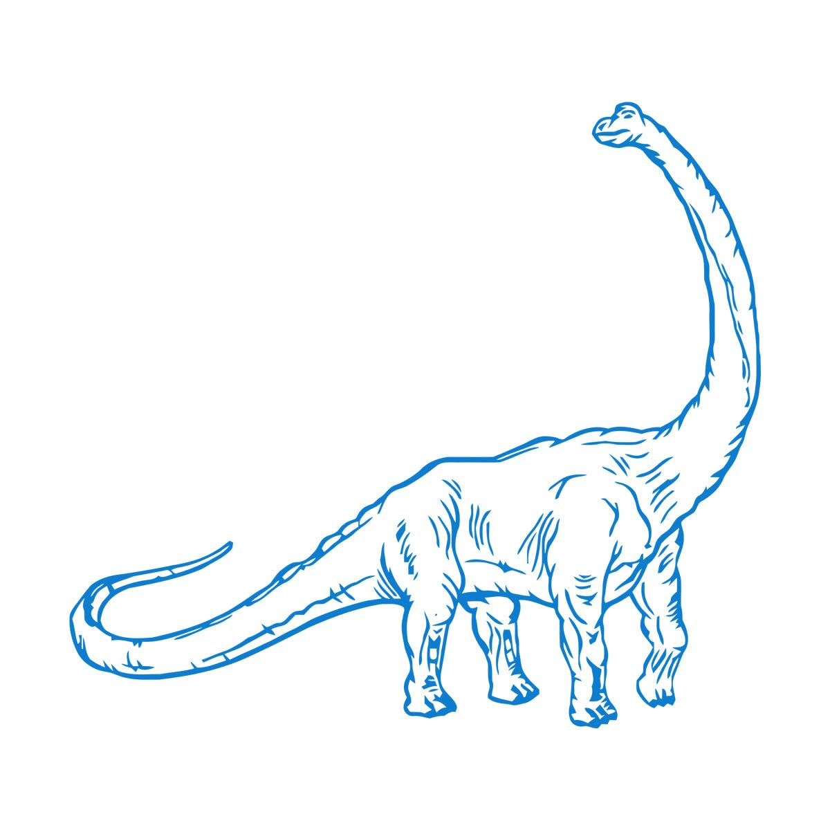 Brachiosaurus Dinosaur Nesury Decor Long Neck Animal Wall Sticker Kids Room Bedroom Dinosaur Park Dino Dinosaur Wall Decal Small - 28x30cm โ image 1