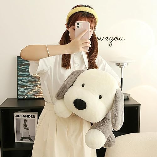 Miniatura 5 de Almohada de peluche para cachorros, perros y niños, almohada de peluche para abrazar (gris, 27.5 pulgadas)