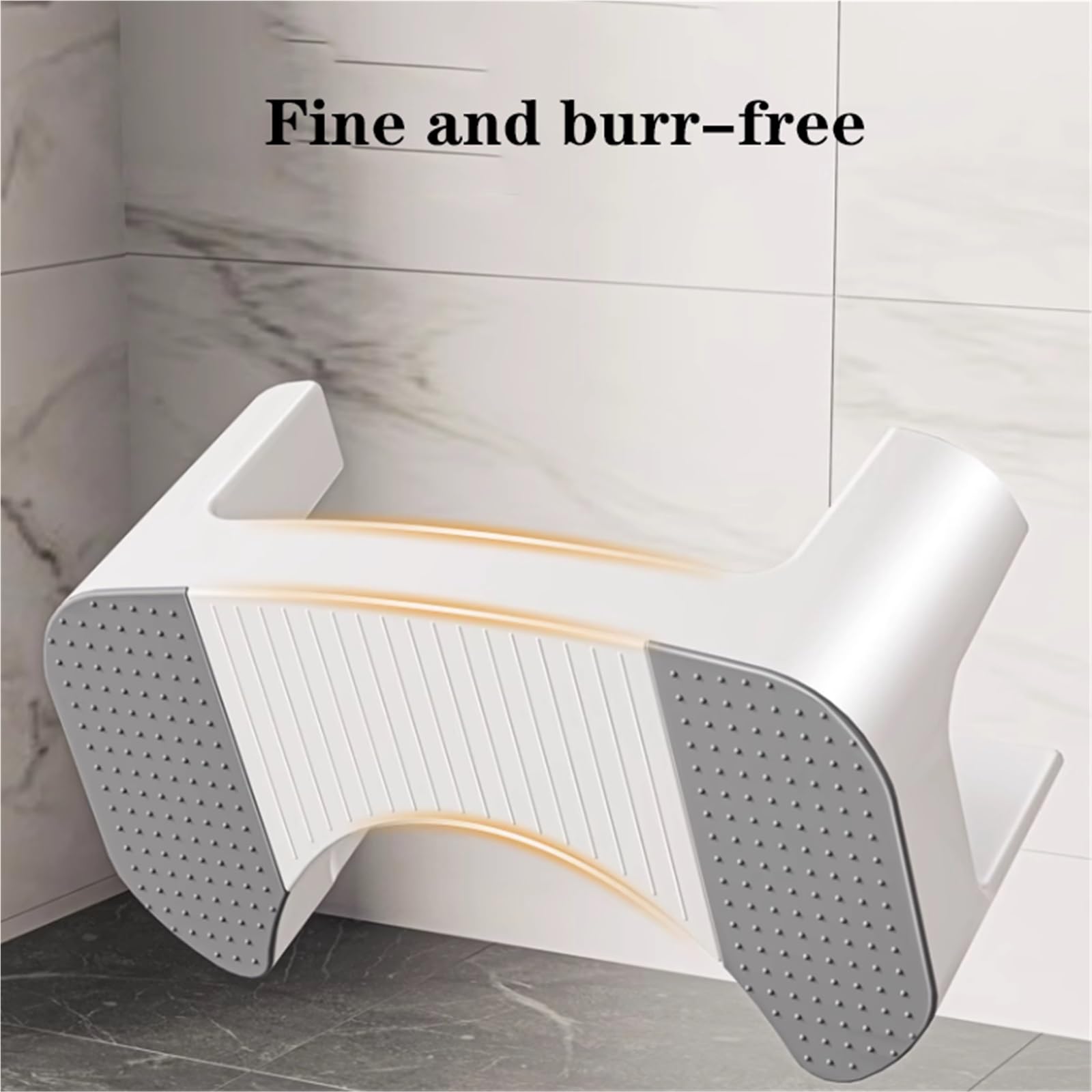 Sgabello vasino Quadrato for Fare la Cacca, plastica, Sgabello poggiapiedi Portatile for Bagno, Facile da riporre, Sgabello WC for Adulti Antiscivolo, for Adulti e Bambini, 15 Pollici
