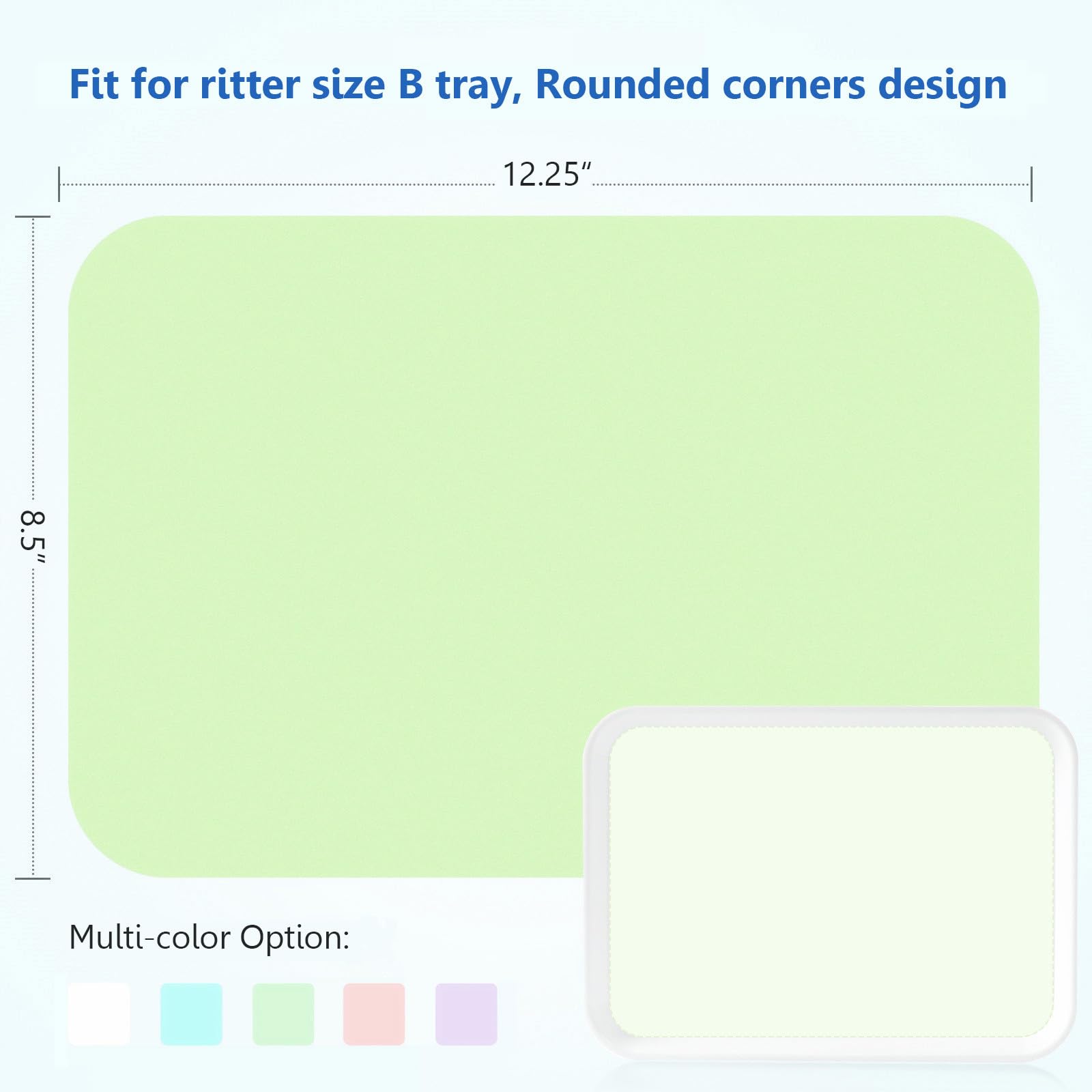 JMU Dental Paper Tray Cover Liner, Size B 8.5" X 12.25", White, 1000/Case