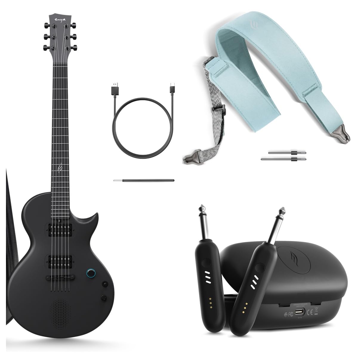 Amazon.com: Enya Electric Guitar Nova Go Sonic Smart