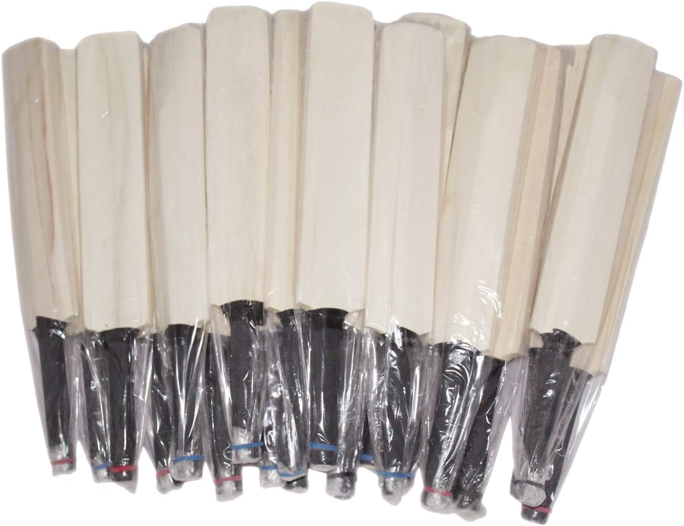 Miniature Cricket Bat Set, 12 Inch Poplar Willow, Collectible Display and Autograph Bats, Pack of 10