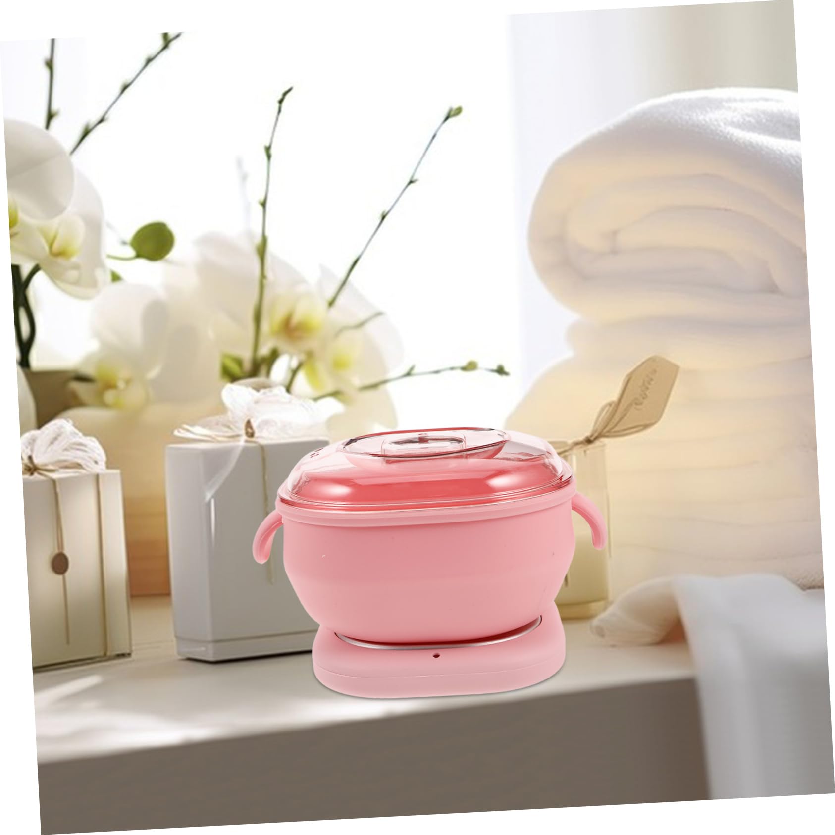 Beaupretty Scaldacera Portatile in Silicone Pieghevole per Depilazione a Casa e Salone, Pentola per Cera Non Aderente Facile da Pulire, per Braccia e Ascelle