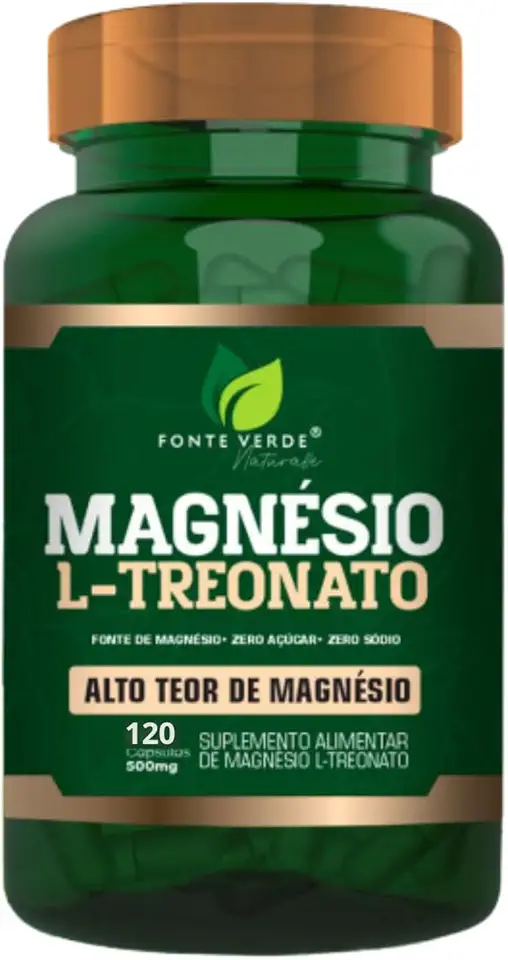 Suplemento Magnésio L-Treonato 500 mg - 120 cápsulas