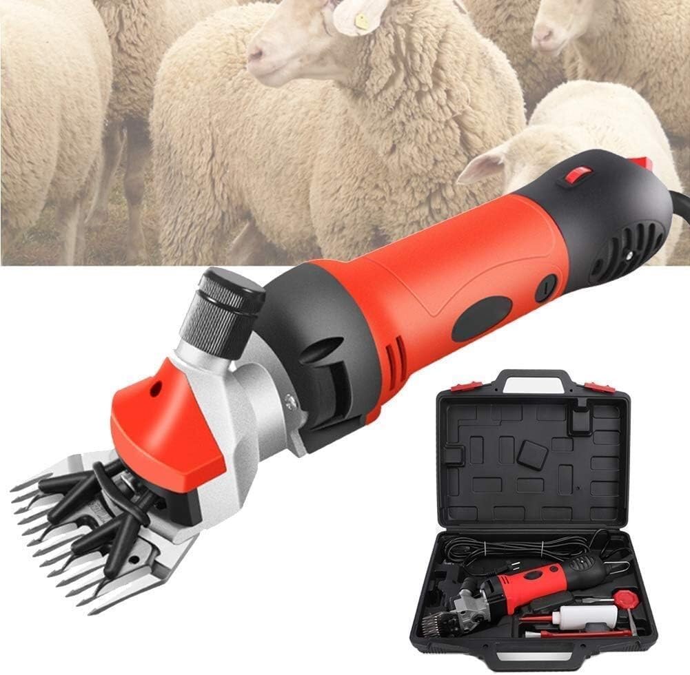 EPANO Esquiladora de ovejas Esquiladores de ovejas 850W eléctrico Cabra Grooming Clipper 2800RPM Tijeras de Lana para ovejas, Animales de Pelaje Grueso, Ganado de