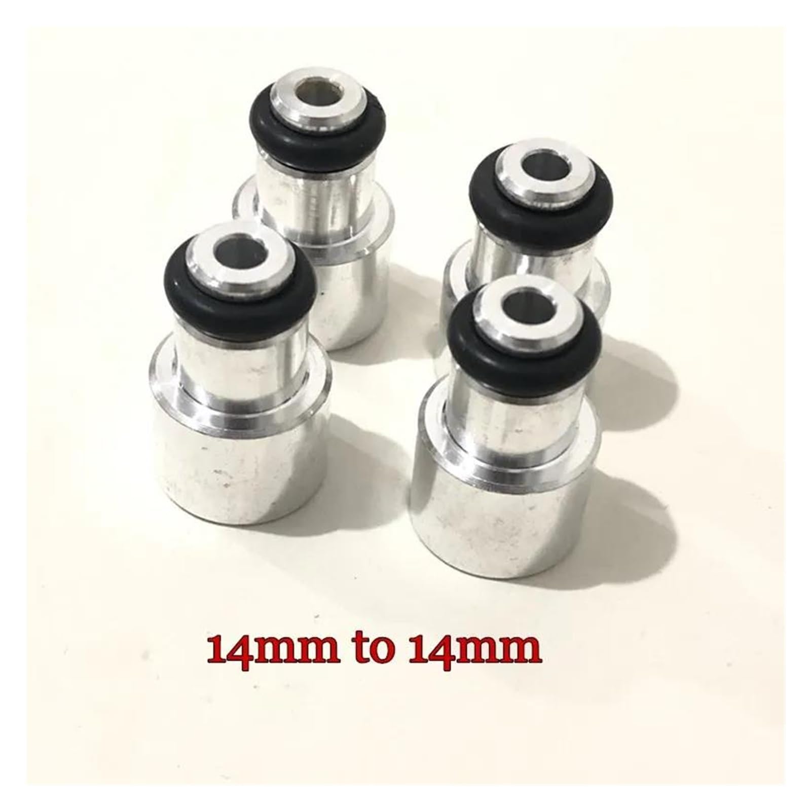Injecteur Carburant Adaptateur D'extension D'injecteur De Carburant 4 Pièces 14mm À 14mm pour Injecteur De Carburant Court À Taille Moyenne avec Oring Injecteur