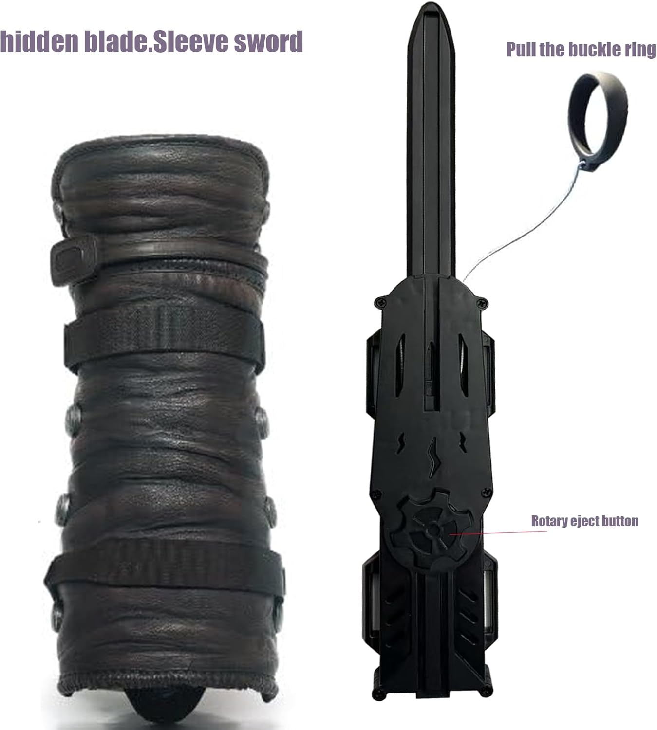 Hidden Blade Hidden Weapons Cosplay Weapons Props 1:1 Hidden Blade，Hidden Sword，Role Playing Weapon Props Black Flag 4 Edward (Flag 4-D)