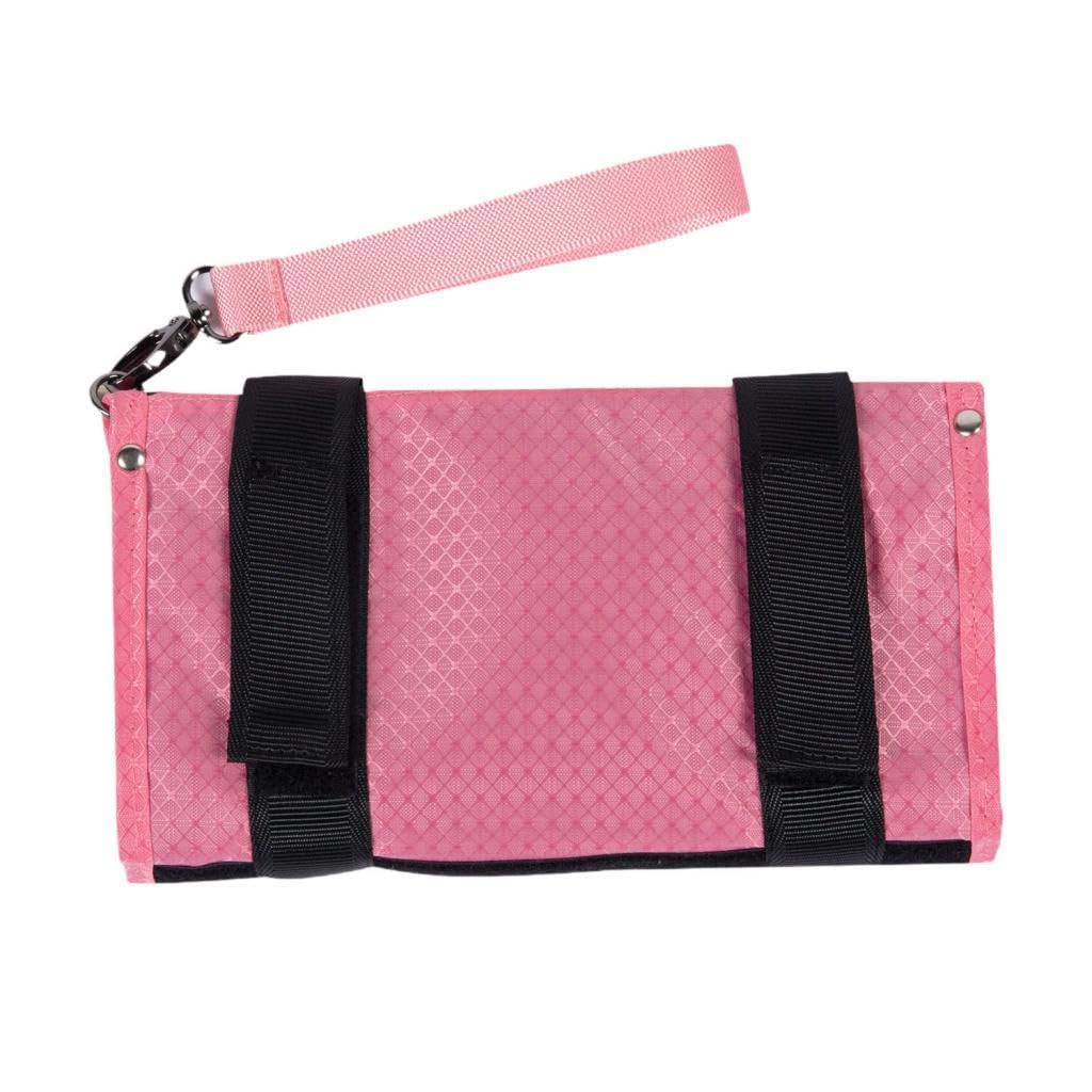 Vaveren Golf Bag Hanging Cart Bag Gloves Tools Oxford Cloth Sport Goods Versatile Storage Sundries Carrier Folded Holder Organizer, Pink