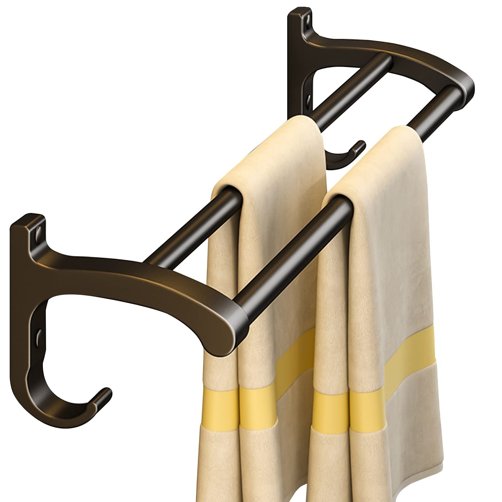 Barre de serviette de bain en aluminium pour éviter la rouille
