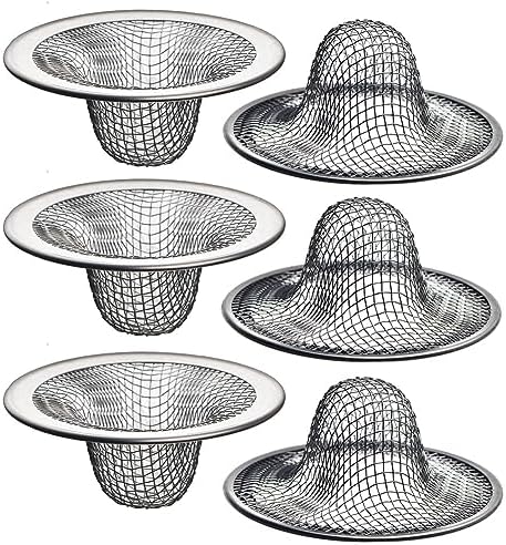 Kqcibz 6 Pack - 2.125Inch Top / 1Inch Basket - Mesh Sink Drain Strainer ...