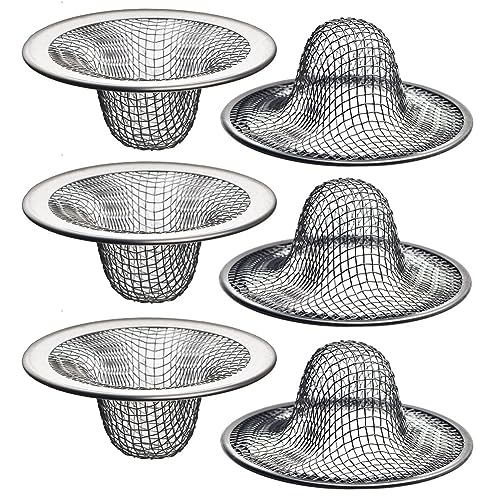 Colador de acero inoxidable para fregadero 6 unidades