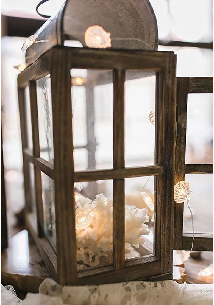 candle-holder Wrought Iron Lantern Glass Wind Lamp Candle Holder Art Deco Ornaments Garden Courtyard Retro Nostalgic Wrought Iron without Candle candlestick