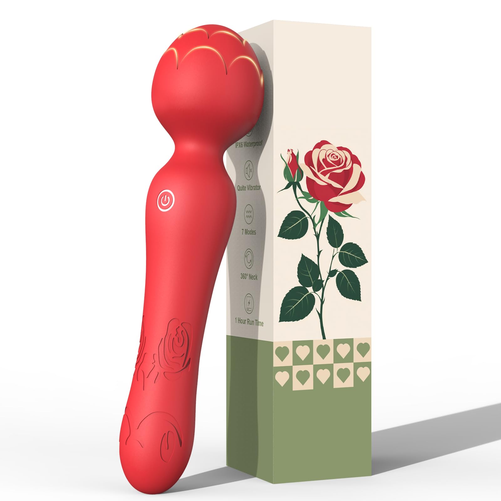 Vibrador de varita rosa, juguete sexual, estimulador de clítoris, vibradores de punto G y anal, juguetes sexuales para adultos, masajeador inalámbrico mágico y silencioso, vibrador femenino impermeable, juguete sexual, herramientas de placer sexual para mujeres.
