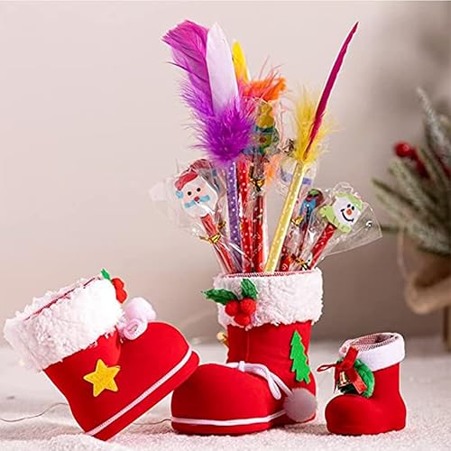 Colgantes de árbol de Navidad, decoraciones de Navidad, calcetines de Navidad, bolsas de dulces de Navidad, botas de caramelo multifuncionales para