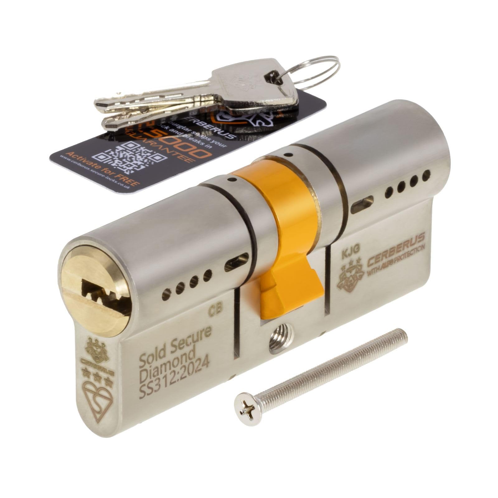 Cerberus 3* Euro Cylinder - Dual, 40/40 (80Mm)