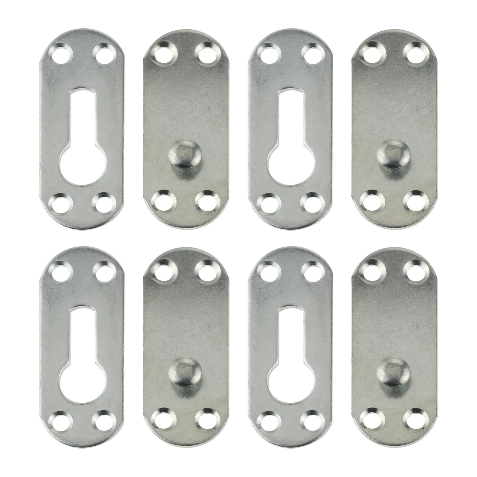 4 Sets Furniture Wood Bed Hinge Connector Invisible Bed Hanging Buckle Hook Bed Connection Fastener Bracket Hardware Accessories