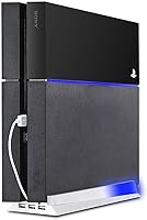 Vista 1 de Kailisen - Soporte con Hub y luz azul para PS4 base vertical con 3 puertos USB Hub para Sony Playstation 4 PS4 color blanco